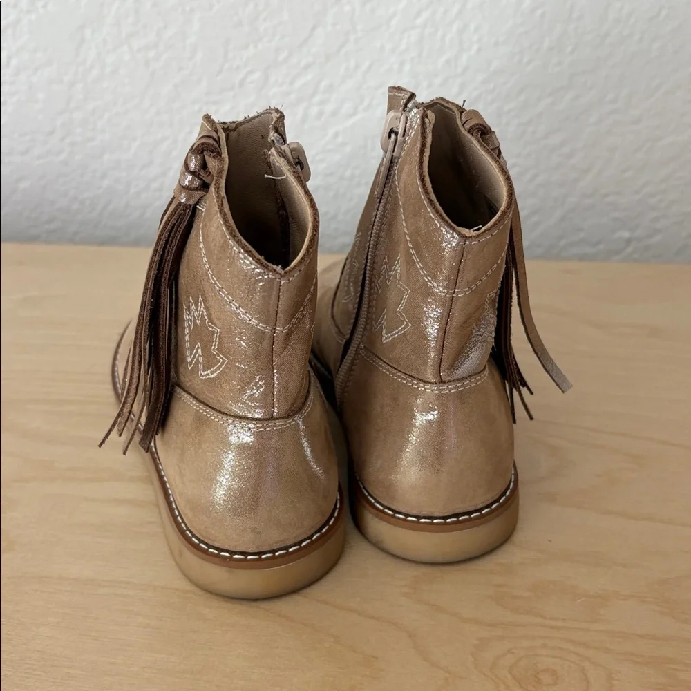 Elephantito Hannah Suede Leather Boot Metallic Blush